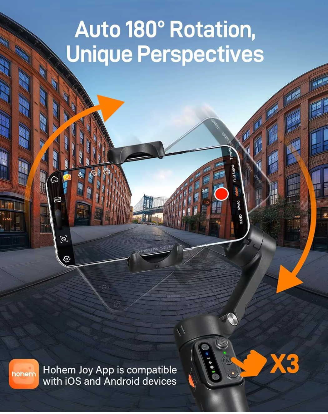 Gimbal Stabilizer for iPhone